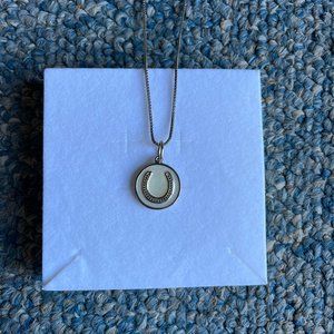 Lola Horseshoe Silver Pendant and Chain